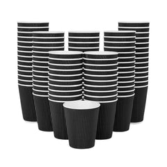 Ripple Coffee Cup 12 Ounce Black 1X500 Pieces