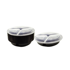 Microwave Container Round With Lid 48 OZ 1X150 Pieces