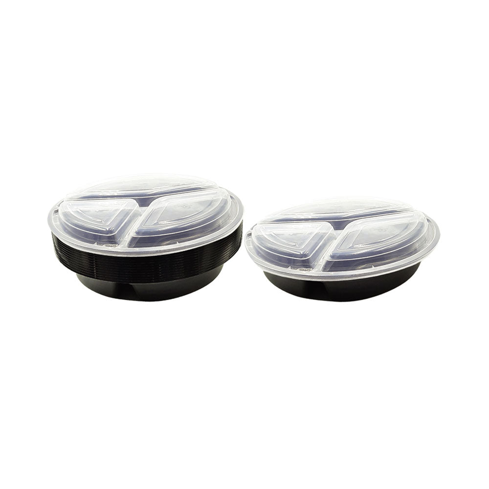 Microwave Container Round With Lid 48 OZ 1X150 Pieces