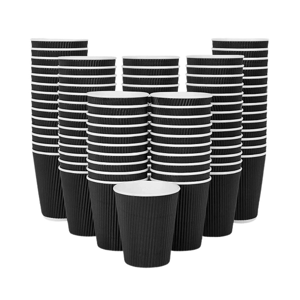 Ripple Coffee Cup 12 Ounce Black 1X1000 Pieces