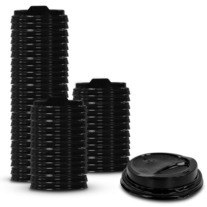 Black Lids for Paper Cups  62 & 80 DIA