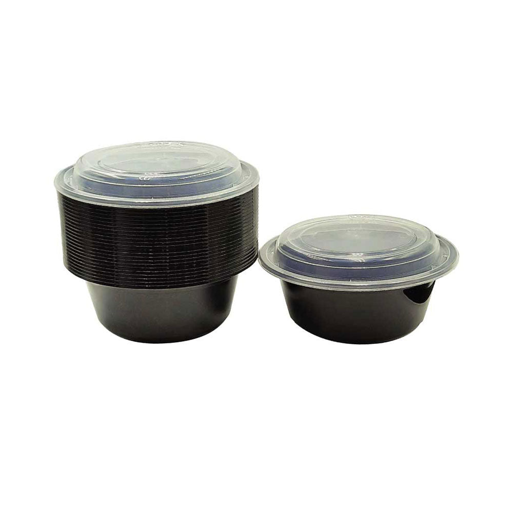 Round Microwave Container 25Oz With Lid