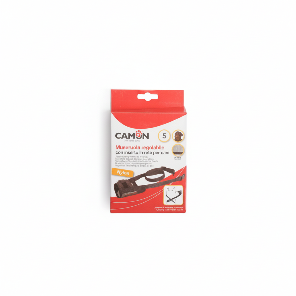 Camon Adjustable Nylon Dog Muzzle with Mesh - Xx-Large