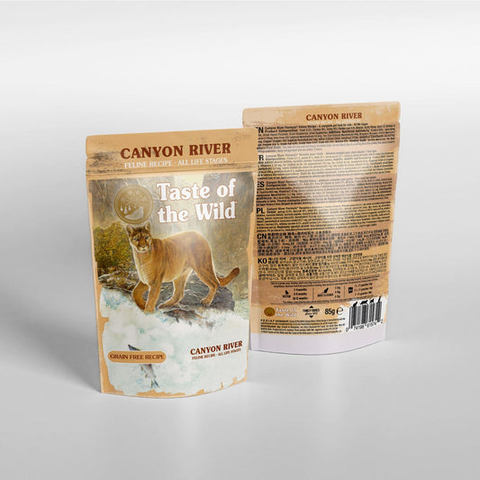 Taste of the Wild Canyon River Cat Pouch Chunks in Gravy – 85g