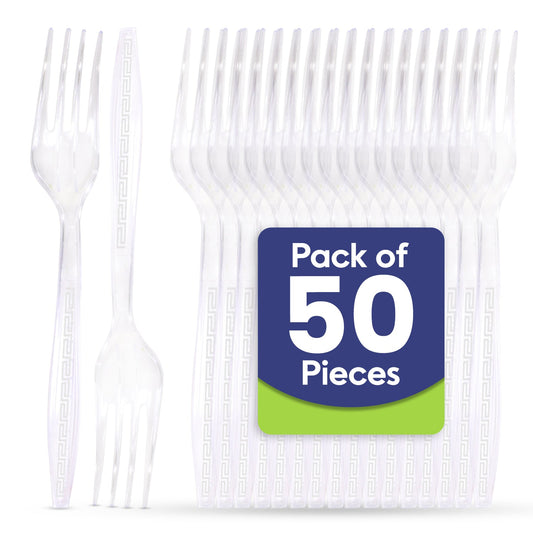 Clear Plastic Fork Heavy Duty Cutlery