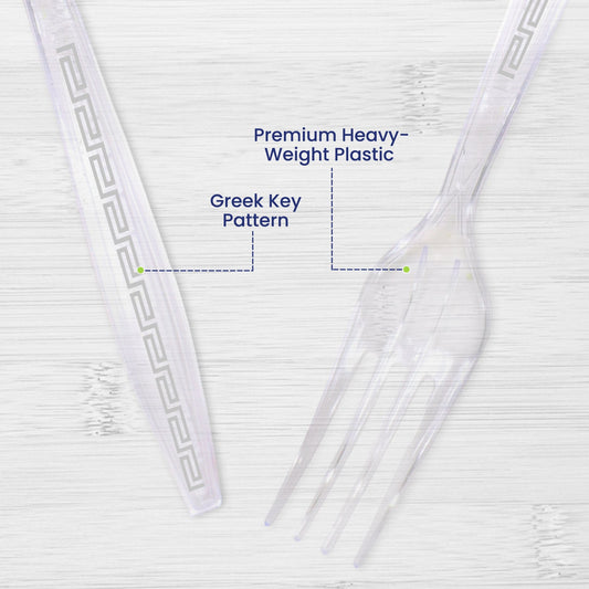 Clear Plastic Fork Heavy Duty Cutlery