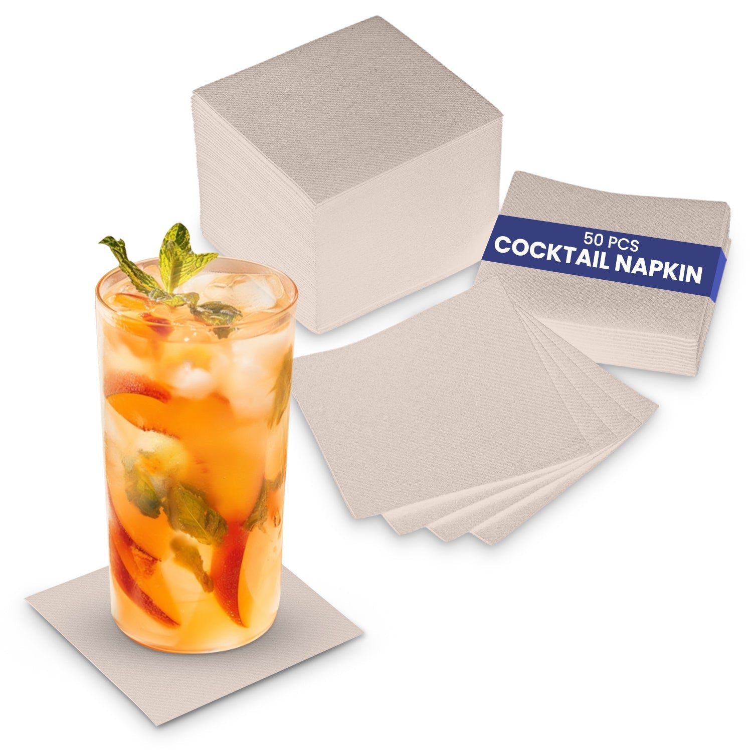 Cocktail Paper Napkin 2 Ply Pack of 50 Pieces