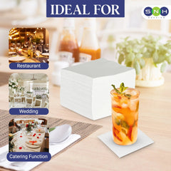 White Paper Napkins – Available in Multiple Sizes | 50–70 PCS x 24–40 PKTS | Disposable Tissue Napkins for Home, Restaurant & Events