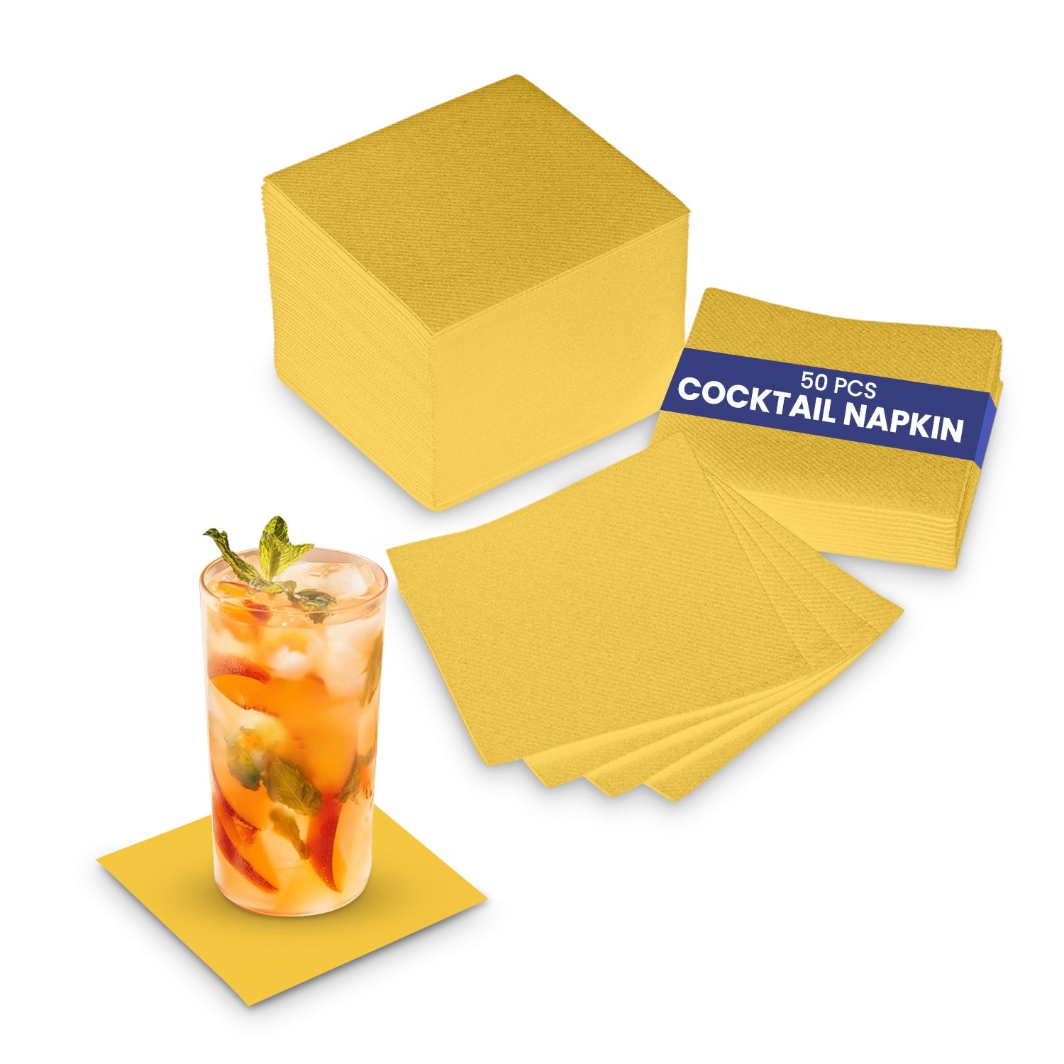 Cocktail Paper Napkin 2 Ply Pack of 50 Pieces