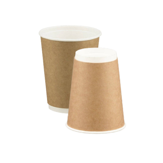 Coffee Cup Brown 12 Oz Double Wall 20X25 1X500 Pieces - Your One Stop Solution UAE