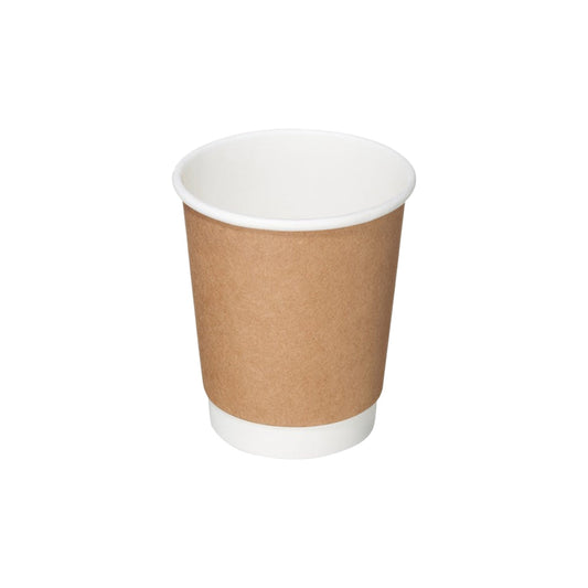 Coffee Cup Brown 8 Oz Double Wall 20X25 1X500 Pieces - Your One Stop Solution UAE