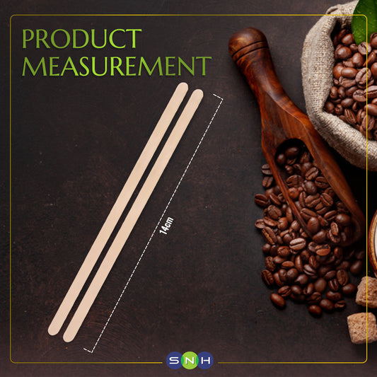 SNH Coffee Stirrer Stick 14CM Unwrapped