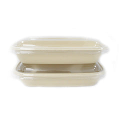 Bio-Degradable Rectangular 750 ML Container Pet Lid