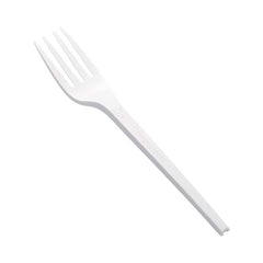 Bio-Degradable PLA White Fork 50 Pieces