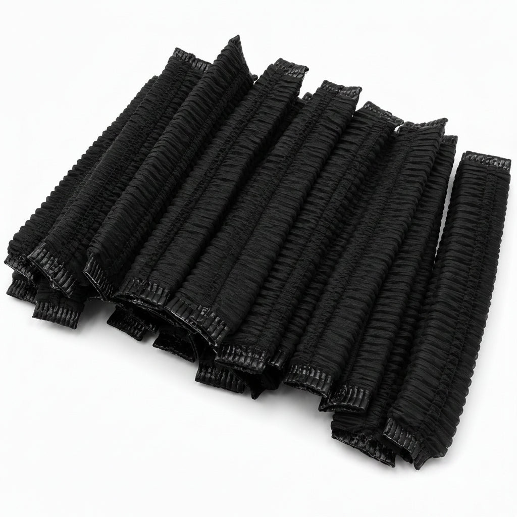 Disposable elastic hair net for kitchens, restaurants and catering use