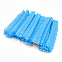 Disposable single elastic hair net for kitchens, restaurants and catering use