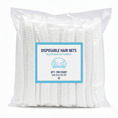 Disposable elastic hair net for kitchens, restaurants and catering use