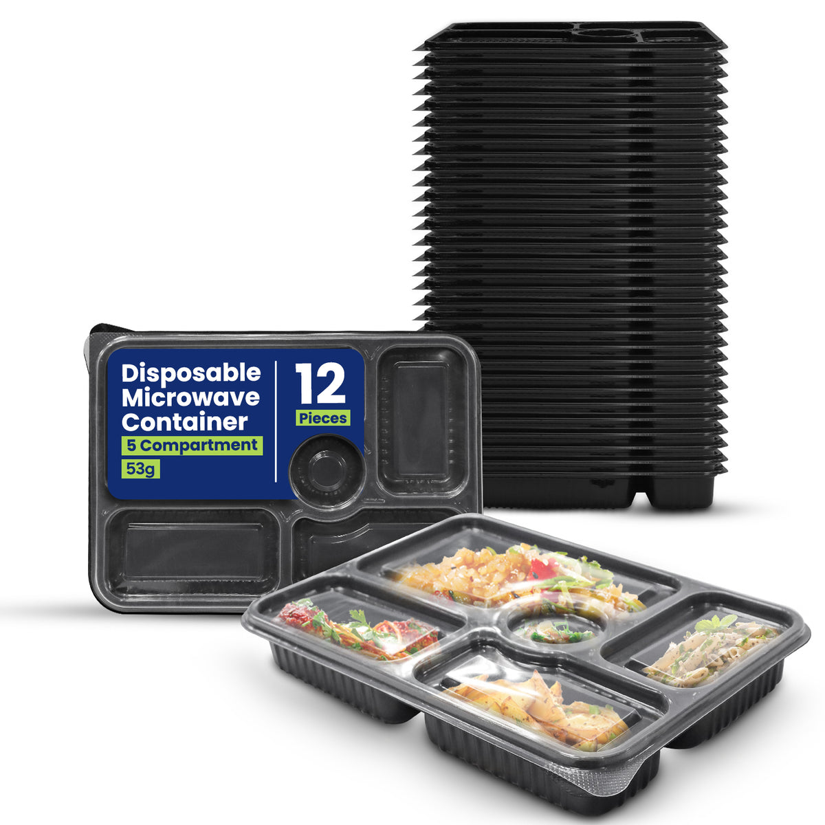 Microwave Container 5 Section With Lid