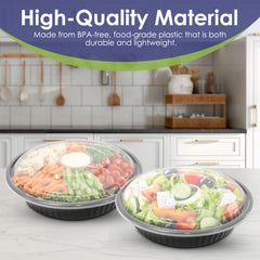 Round Microwave Container 37oz With Lid
