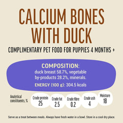 Dog Fest Calcium Bones With Duck For Puppies - 90g