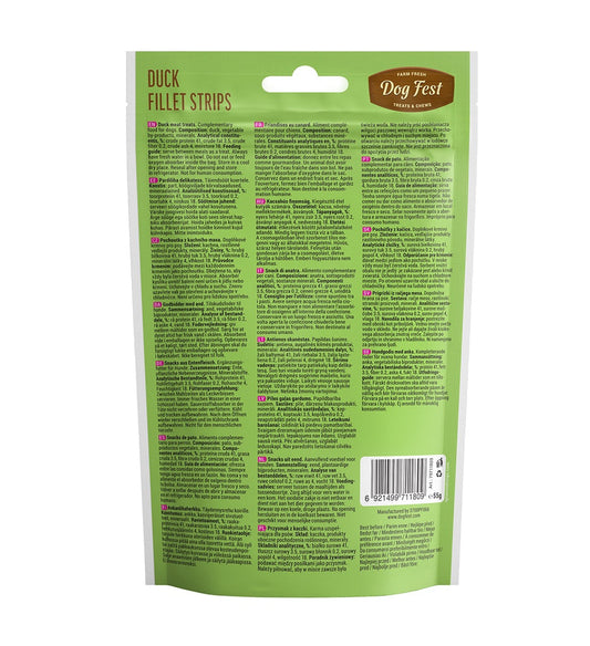 Dog Fest Duck Fillet Strips For Mini-Dogs - 55g