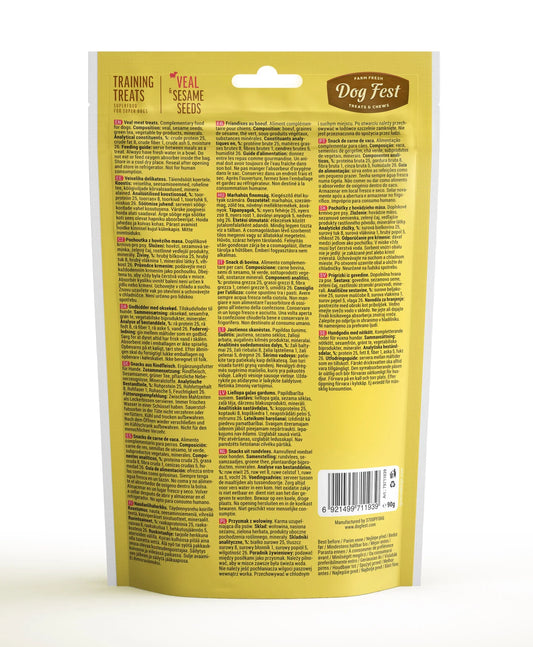 Dog Fest Training Treats Veal & Sesame Seeds 90g