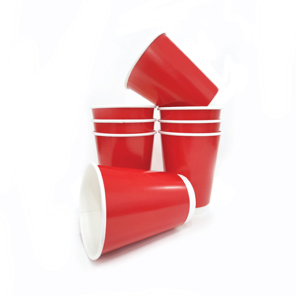 Double Wall Coffee Cup Red Without Lid 25 Pieces