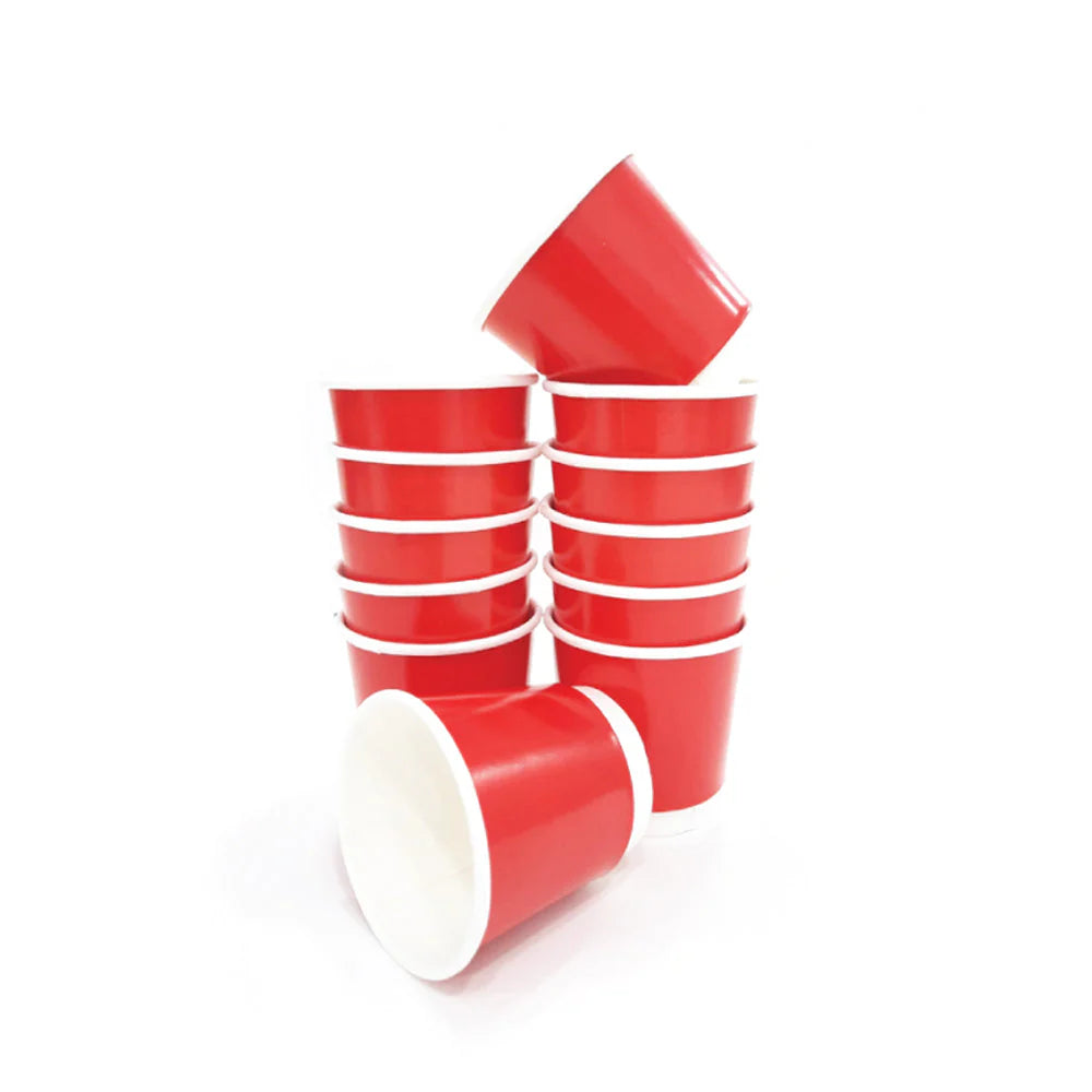 Red Double Wall Paper Cups – 4oz, 8oz & 12oz | Premium Insulated Disposable Cups
