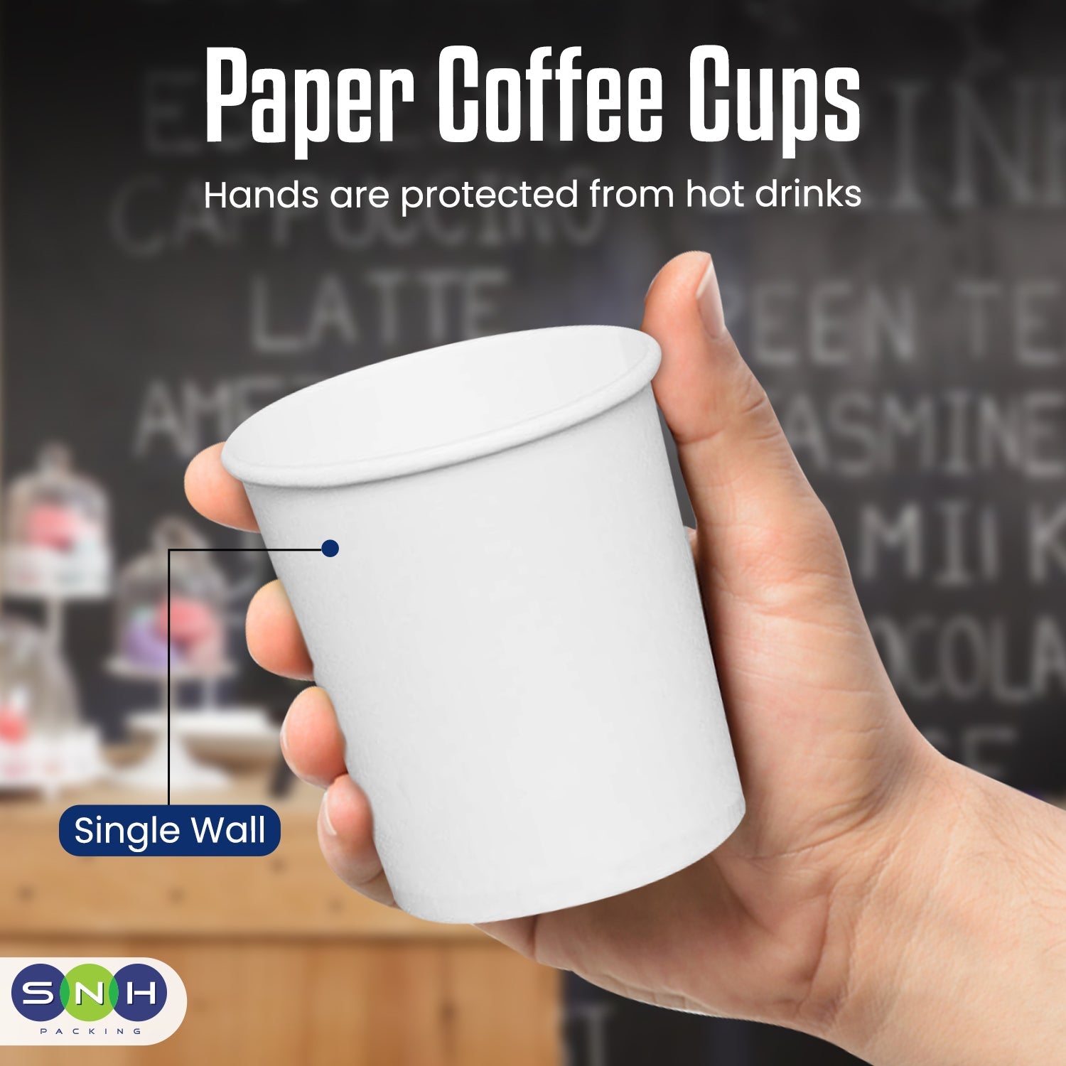 Single Wall Coffee Cup 4 Oz Heavy Duty 1X1000 Pieces