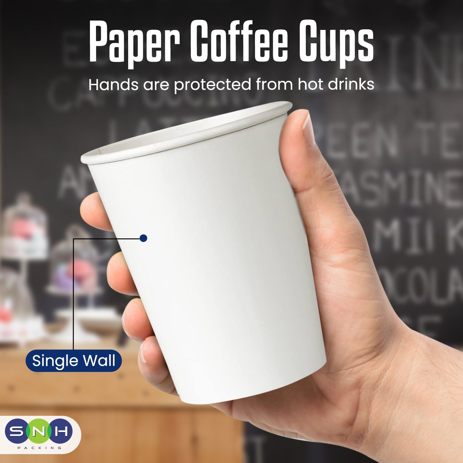 Single Wall Coffee Cup 8 Oz Heavy Duty 1X1000 Pieces