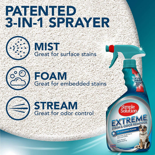 Simple Solution Extreme Pet Stain and Odor Remover 32 OZ
