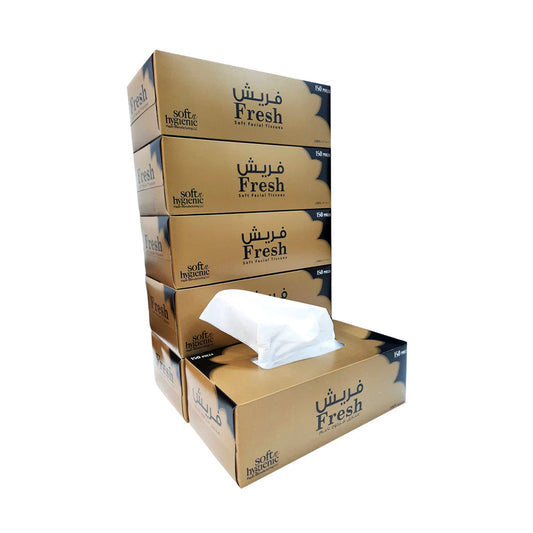 Fresh Facial Tissue – 150 Sheets (1 x 30 Boxes) | Soft & Absorbent 2-Ply Tissues