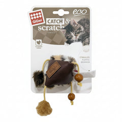 Triangle Catch & Scratch Eco line with Slivervine Leaves and Leatherette