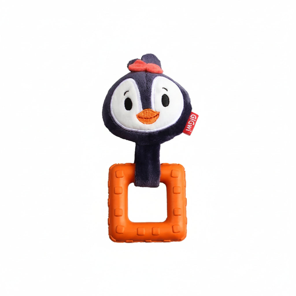 GiGwi Suppa Puppa Penguin with Squeaker inside – Plush/TPR (Extra Small)