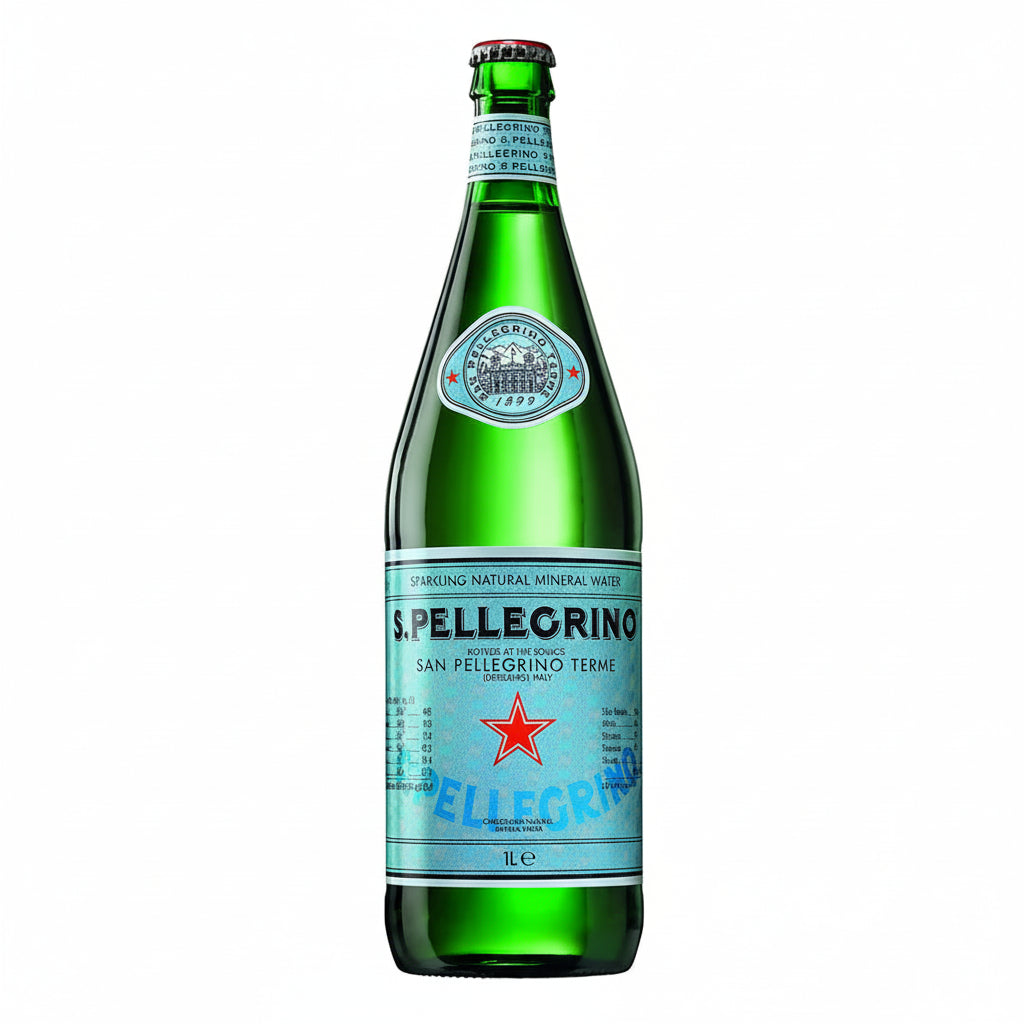 san pellegrino sparkling water glass bottle 1ltr