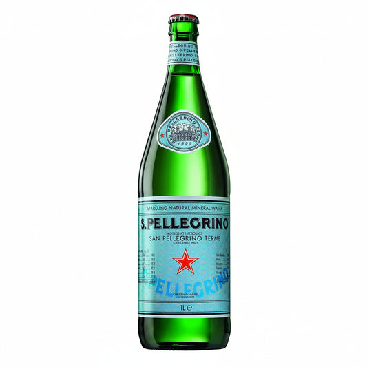 san pellegrino sparkling water glass bottle 1ltr