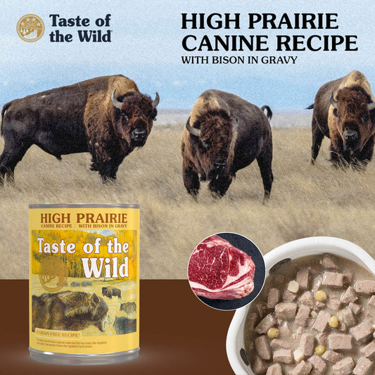 Taste of the Wild High Prairie Canine Recipe with Bison in Gravy 374gr