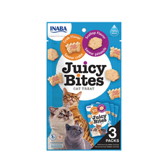 INABA Juicy Bites Scallop & Crab Flavor 33.9g (3 Pouches)