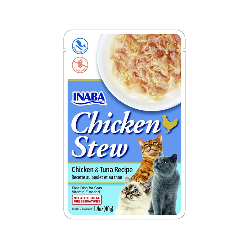 INABA chicken & tuna recipe 40g /per Pc