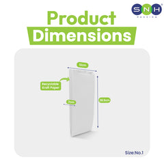 Paper Bags Flat Bottom | 4 KG | Eco-Friendly Takeaway Bags