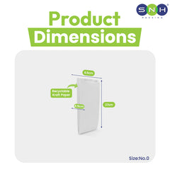 Paper Bags Flat Bottom | 4 KG | Eco-Friendly Takeaway Bags