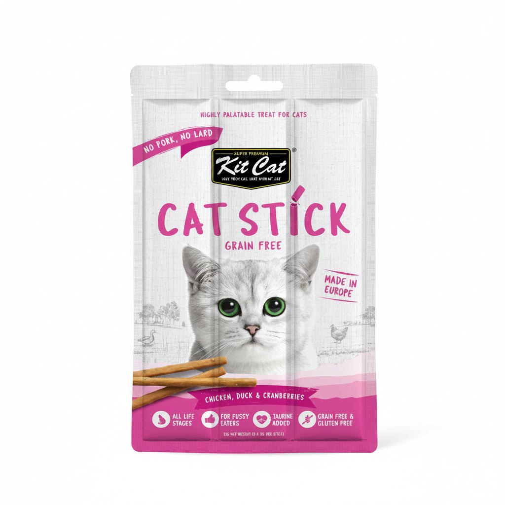 Kit Cat Grain Free Cat Stick Chicken Duck & Cranberries 15g