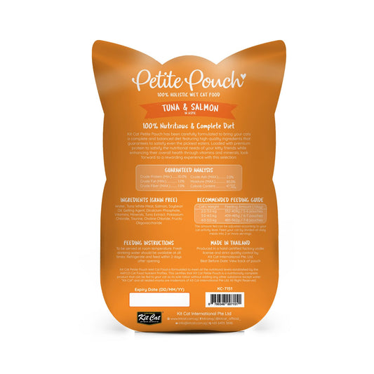 Kit Cat Petite Pouch 70g – Tuna & Salmon