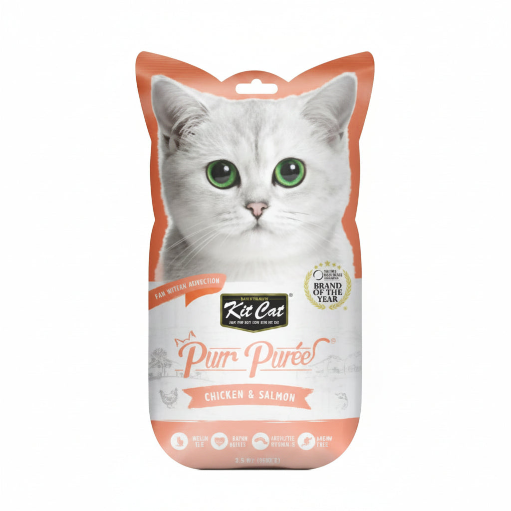 Kit Cat Purr Puree Chicken & Salmon