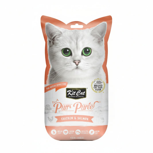 Kit Cat Purr Puree Chicken & Salmon