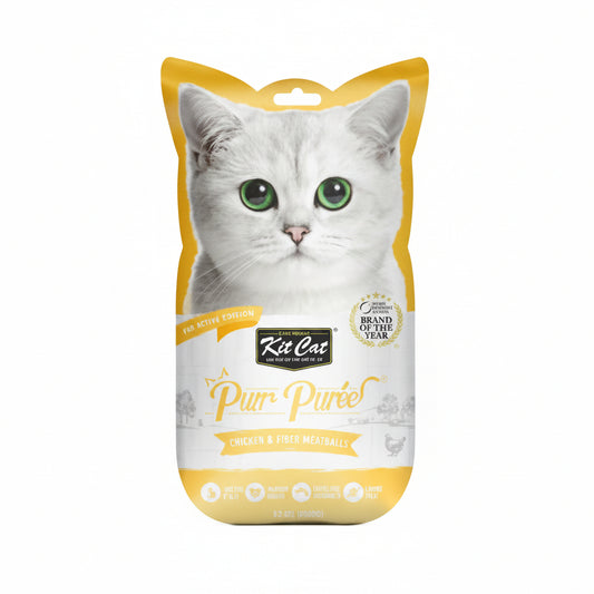 Kit Cat Purr Puree Chicken & Fiber (Hairball)