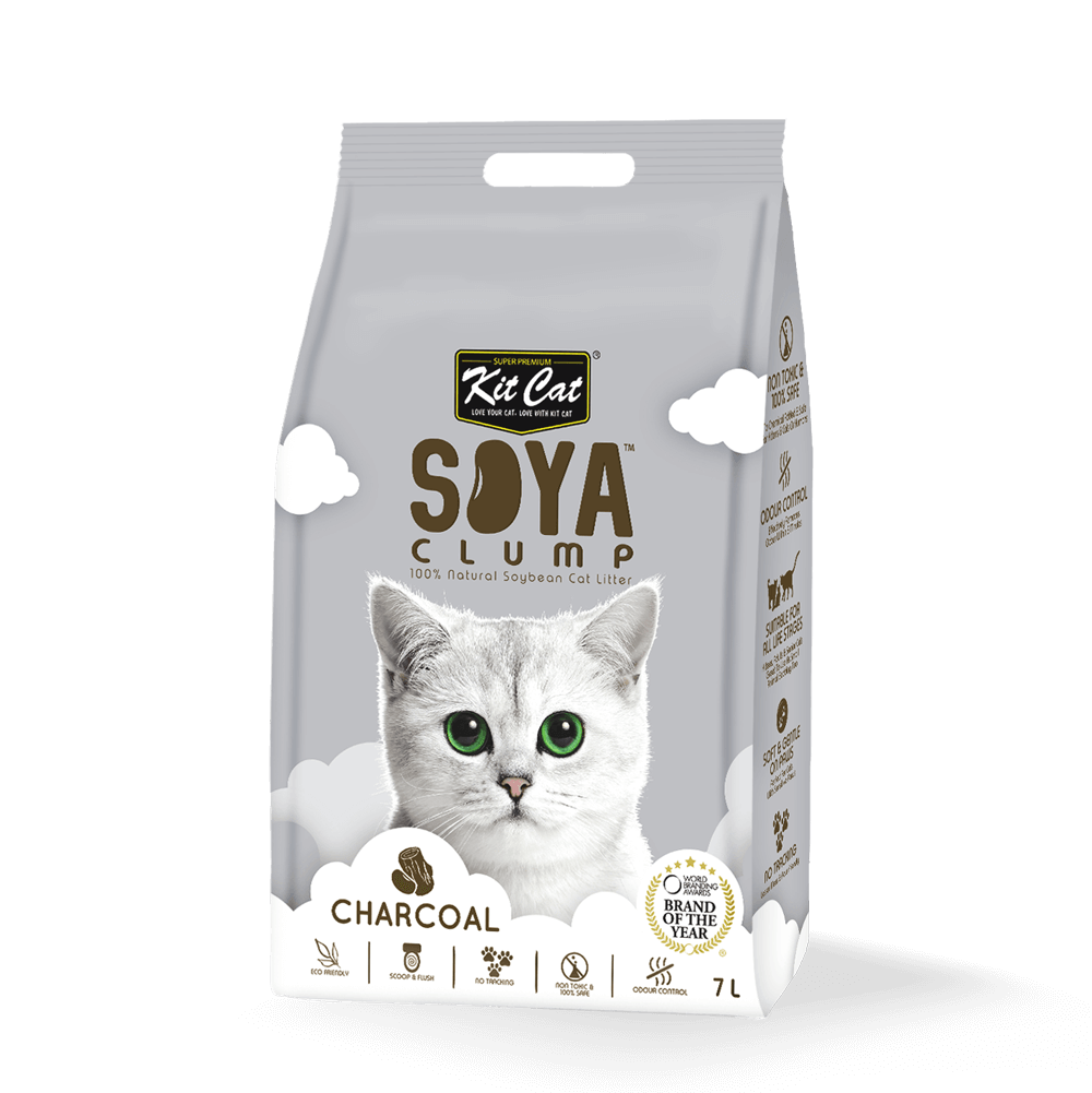 Kit Cat SoyaClump Soyabean Litter Charcoal 7L