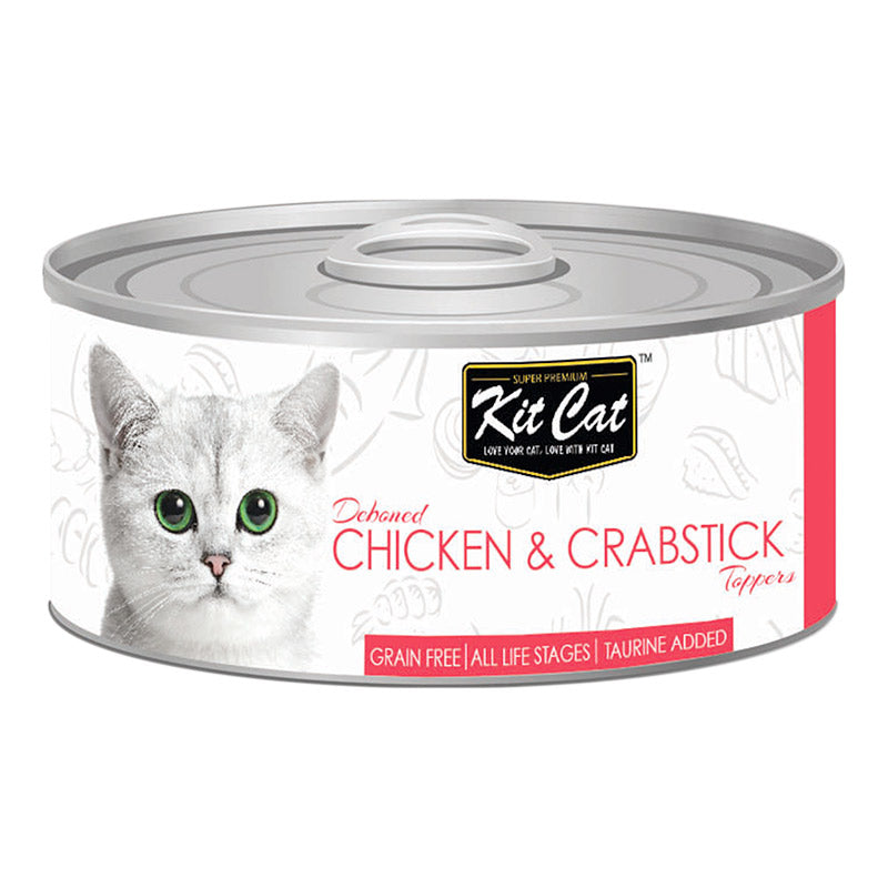 Kit Cat-tin- Chicken &  Crabstick Toppers 80g