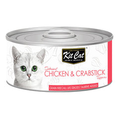 Kit Cat-tin- Chicken &  Crabstick Toppers 80g
