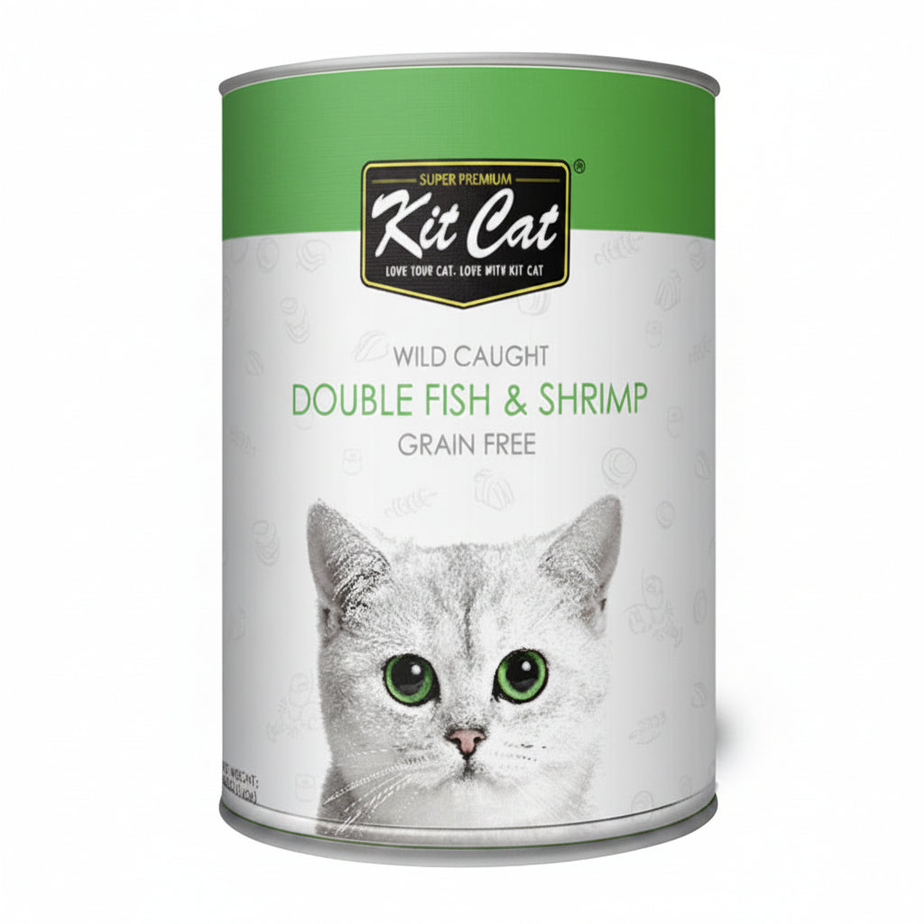Kit Cat Wild Caught Double Fish & Shrimp - 400G